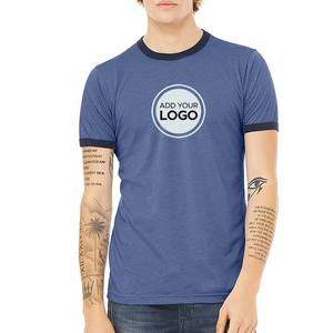 เสื้อยืดคอกลมแขนสั้นสำหรับผู้ชายเสื้อยืดคอกลมนุ่มเข้ารูป - Product Image 3