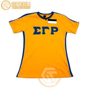 T-shirt en jersey de coton de haute qualité Sigma Gamma Rho femmes vêtements de sororité personnalisés respirant imprimé vêtements grecs été - Product Image 3