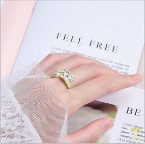 Lujo Vintage D-Color Lab Grown Diamond Ring para mujer 925 Sterling Silver Stylist Wedding Engagement Eternity Band Jewelry - Product Image 3