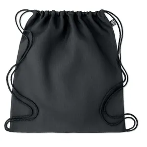 Zaino sportivo Naima con coulisse in canapa sostenibile per merchandising promozionale - Product Image 2