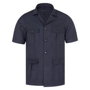 Camisa personalizable media manga de poliéster secado rápido pesca alta calidad con cuello de botón de protección UV-talla grande disponible - Product Image 3