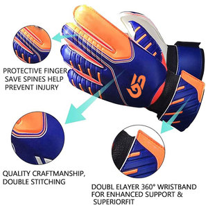 Gants de gardien de but de haute qualité, de portée moyenne, dernier style, en cuir uni teint, respirants, imperméables, coupe-vent, personnalisables - Product Image 2