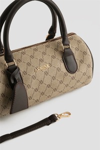 Custom Logo Women's <b>Bowling</b> Bag Fashion Boston Handbag Top Handle Crossbody Purse OEM ODM - Product Image 2
