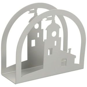 Porte-serviettes élégant en acier inoxydable design château accessoire de table en métal Durable pour la cuisine salle à manger boîtes à mouchoirs élégantes - Product Image 1