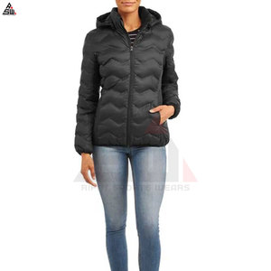 Factory Made New Arrival <b>Women</b> Puffer <b>Jacket</b> Sheep Skin Trim Cotton Filled Hooded <b>Lightweight</b> Breathable Outdoor Winter <b>Jacket</b> - Product Image 5