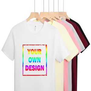 Camisetas con logotipo de diseño para hombres y mujeres, camisetas de manga corta de algodón puro, con logotipo DIY Camisetas Publicitarias, camisetas de equipo con logotipo personalizado - Product Image 1
