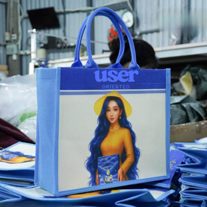 Fabricación de bolsas de compras con logotipo personalizado hechas de algodón, yute, algodón, diseño de cordón, bolsas de regalo de joyería hechas en Vietnam - Product Image 2