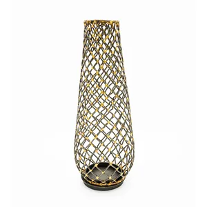 Luxury Candle <b>Tea</b> Light Candle Holder Hot Selling Fancy High Quality Handmade Fancy Metal in Iron Gold Plated Candle Lamp - Product Image 1