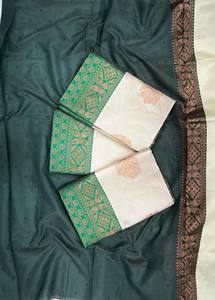 <b>Beautiful</b> Exclusive Jacquard Border All-Over Saree Vesta Exports Rich Pallu Jacquard Work Made Silk Party Traditional - Product Image 4