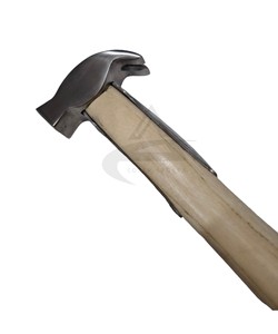 Meilleur outil de maréchal-ferrant de qualité pour soins des chevaux avec manche en bois Marteau à sabot en fer et nickel pour les soins du fer à cheval - Product Image 1