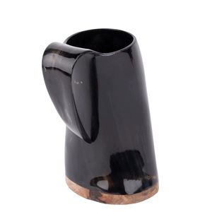 Authentic Eco-Friendly Viking Horn <b>Mug</b> Handmade Buffalo Horn Food Grade Medieval Style Religious Feng Shui Animal Beer <b>Mug</b> - Product Image 1