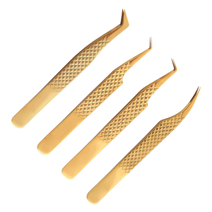 Marque privée 45 90 degrés L forme fibre pointe pince à épiler Extension de cils pince à épiler Volume extension de cils pince à épiler - Product Image 5