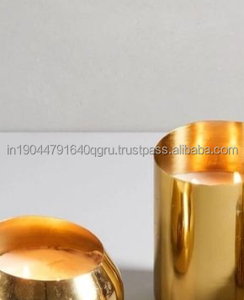 Best Sale Wax Filled Golden Tin Candle Wholesale - Product Image 5
