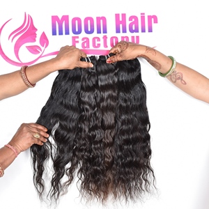 100% Cheveux Indiens Bruts de Temple, Fournisseur Indien de Premier Plan, Paquet de Cheveux Ondulés, Aspect Naturel, Texture Soyeuse, Cuticule Saine, Prix d'Exportation Compétitif - Product Image 3