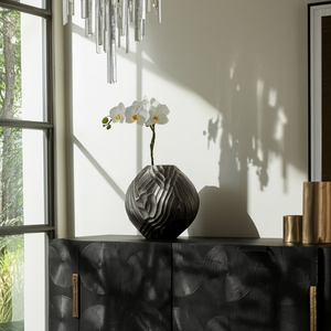 Modern Style Vintage Aluminium <b>Flower</b> Vase <b>Ornament</b> High Polished <b>Flower</b> Vase For Living Room Home Decor - Product Image 4