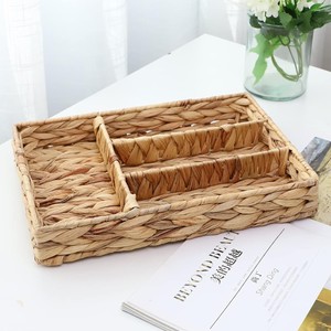 ถาดใส่ช้อนส้อมทำจากผักตบชวาแบบถัก - Product Image 2