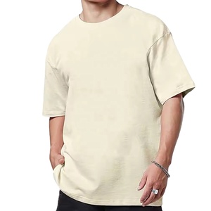 T-shirt Homme 100% Coton Lourd Haute Qualité Personnalisable Logo Vierge Coupe Classique Col Rond Décontracté Respirant Streetwear Unisexe 2026 - Product Image 1