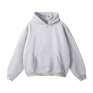 High Quality Oversized Customizable <b>Hoodies</b> No <b>String</b> Custom Print Heavyweight French Fleece Pullover Hoodie custom sweatshirt - Product Image 4