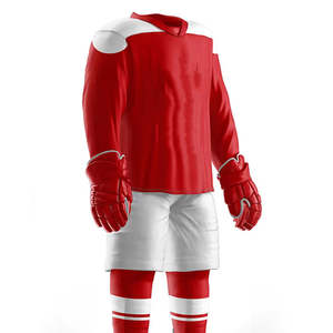 Venta al por mayor 2025 logotipo personalizado impresión caliente calidad diseño mejor proveedor OEM servicio para equipo desgaste uniformes de hockey sobre hielo cómodo - Product Image 2