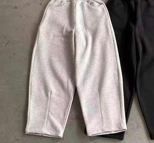 Lupin fieltro lavado ácido pantalones acampanados hombres Casual cordón cintura gris Puff estampado algodón Joggers Flare pantalones de chándal polar Jogger - Product Image 5