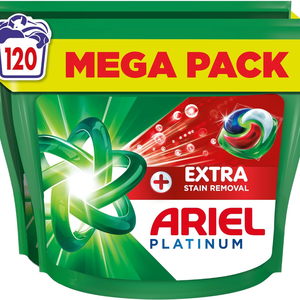 Cápsulas de detergente Ariel+Stain Removal Platinum, 120 unidades - Product Image 3