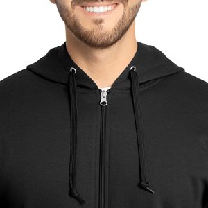 Fabricación profesional de sudaderas con capucha a la moda para hombre con cremallera completa. - Product Image 3
