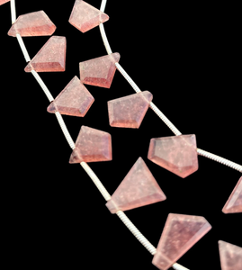 Perles de quartz fraise naturelle 6-12 MM fabrication de bijoux pierres précieuses guérison Quartz perles en vrac de haute qualité - Product Image 3