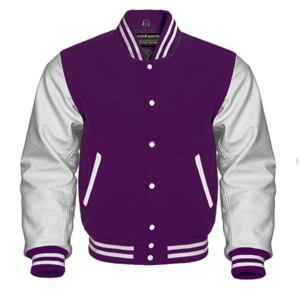 Chaqueta de lana con letras y logotipo de talla grande personalizada para hombre, chaqueta bomber con estampado de invierno de estilo universitario de béisbol recortada de retales informales - Product Image 5