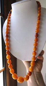 Collar con colgante de resina de bola de moda con cadena de cuerda para tiendas - Product Image 3