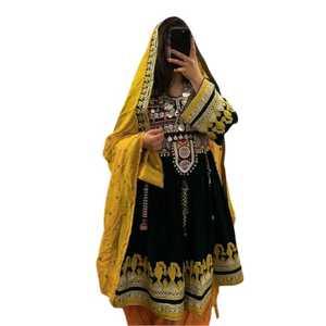 ชุดเดรส Afghan kuchi แฟชั่นสำหรับผู้หญิงชุดกระโปรงคุจิสไตล์ใหม่ชุดกระโปรงแบบชาวอัฟกานิสถานระบายอากาศได้ดี - Product Image 1