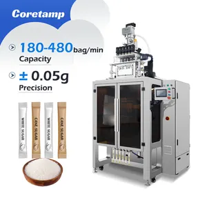 Automatic Ginseng Multi-lane Coffee Sachet Packing 3 4 Sides Protein Sachet Sealing Notoginseng Sugar Stick Packaging Machine