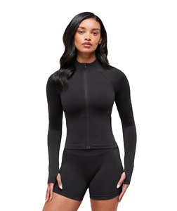 เสื้อแจ็คเก็ตทรงสกินนี่แบบซิป ยืดได้สี่ทิศทาง รุ่นซอฟท์สคัลป์ - Product Image 1