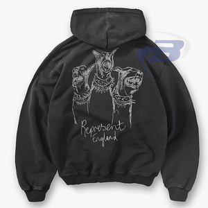 เสื้อฮู้ดดี้พิมพ์ลายวินเทจ ยูนิเซ็กส์ ผ้าโพลีเอสเตอร์/คอตตอน ลุคสบายๆ สไตล์ฮิปฮอป สตรีทแวร์ อนิเมะ พร้อมดีไซน์แบบสั่งทำได้ - Product Image 1