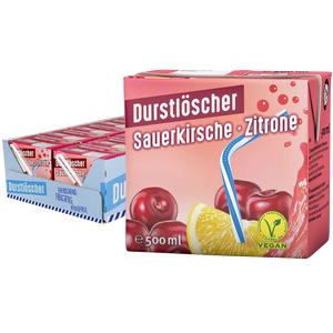 Venta al por mayor Durstloscher 500ml bebida de jugo de fruta Sauerkirsche-Zitrone Venta caliente bebida refrescante precio de fábrica OEM barato - Product Image 3