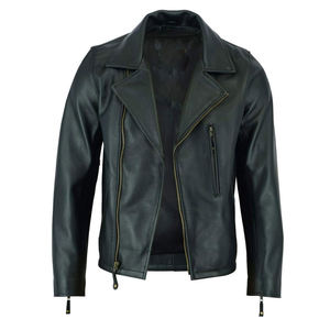 Veste en cuir pour homme, veste en cuir véritable de haute qualité pour le vélo, la conduite et la mode urbaine - Product Image 1
