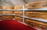 Venta superior-Ataúdes de madera-Ataúd de madera sólido-Ataúdes y ataúd personalizados para funeral