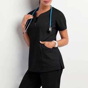 Uniformes de gommage médicaux femmes gommage infirmière uniforme haut pour hôpital OEM Service gommage infirmière - Product Image 3
