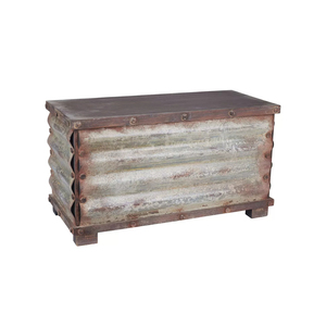 Stylish Mailbox in Galvanized Metal With <b>Wall</b> <b>Mounted</b> Design Perfect for Office Parcel and Mail Drop Storage - Product Image 1