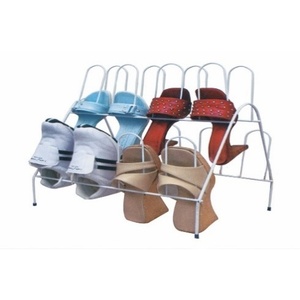 8-Pair Plastic-Coated Wire Shoe Rack for Storing Your <b>Boots</b> by ZAPATERA - Product Image 1