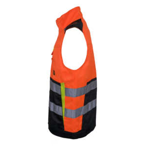 Custom 100% Polyester Hi-Vis <b>Men's</b> Reflective Safety <b>Vest</b> Multi-Pockets Breathable Workwear for Construction Fluorescent - Product Image 4