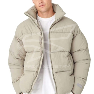 Chaquetas de hombre personalizadas ligeras al por mayor burbuja acolchada poliéster Logo parche Puffer mujeres y chaquetas de hombre - Product Image 1