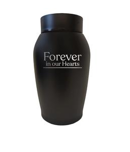 Stylish Design Aluminium Metal Human <b>Ash</b> Urns In Durable Black Enamel Finished urn with Elegant shaped In Affordable Prices - Product Image 1