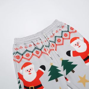Pantalones de chándal navideños de corte Premium para mujer, diseño elegante, con cordón, pantalones de chándal navideños, abalorio cálido de poliéster para vacaciones - Product Image 4