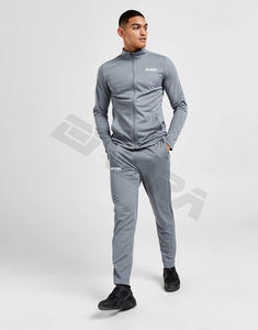 Chándal blanco con estampado de nailon personalizado para hombre, chaqueta y pantalones con cremallera, cortavientos, Conjunto de jogging de carga, traje deportivo Unisex para hombre - Product Image 6