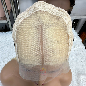 Perruques de cheveux naturels droits de couleur blonde à double tirage Perruque de cheveux humains à dentelle populaire en gros Perruque naturelle crue vietnamienne - Product Image 5