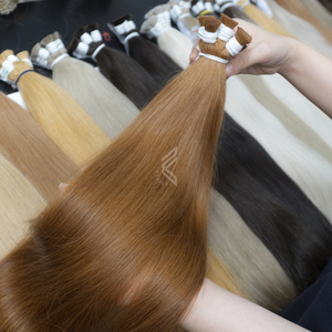 Extensiones de Cabello Virgen Europeo al por Mayor, de Alta Calidad, Teñidas, Suaves y Brillantes, Doble Trama, Sin Caída - Product Image 1