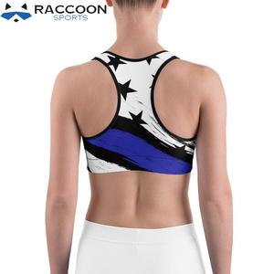 Women's Yoga & Fitness Sports <b>Bra</b> with Sublimation Printing Breathable Eco-Friendly Four-Way <b>Stretch</b> by Raccoon Sports - Product Image 4