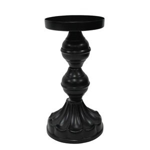 Bougeoir de pilier de couleur grise de support de bougie de fer pour la décoration de dessus de festival et de table - Product Image 6