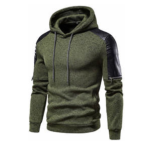 Conjunto de chándal de dos piezas para hombre con puños ajustables y bolsillos laterales, perfecto para trotar y hacer deporte, chándales de material de algodón - Product Image 2