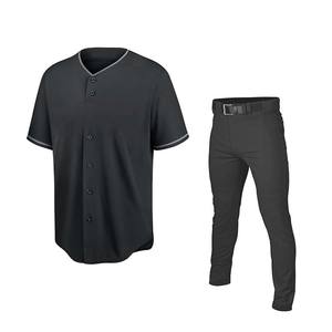 En diferentes colores, nuevo uniforme de béisbol para hombres adultos, tela suave de poliéster 100%, uniforme de béisbol a precio razonable - Product Image 1